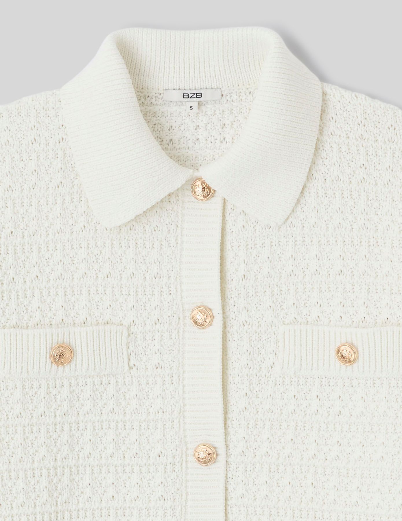 Gilet boutonn&eacute; col polo