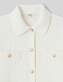 Gilet boutonn&eacute; col polo