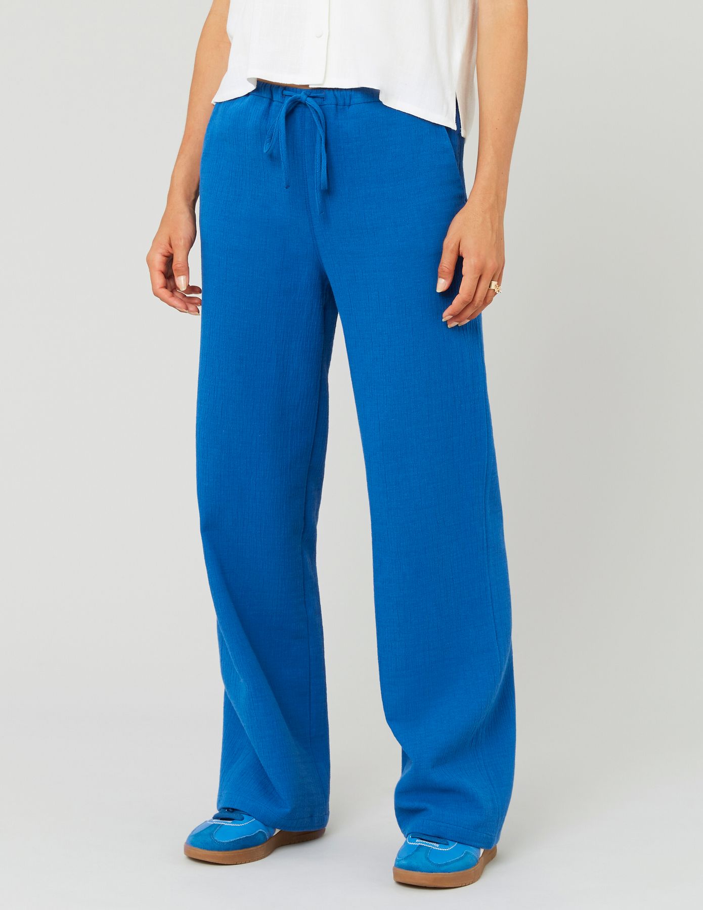 Pantalon en gaz de coton
