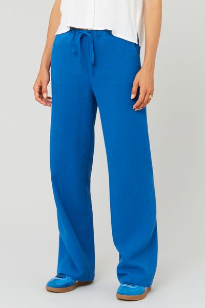 Pantalon en gaz de coton