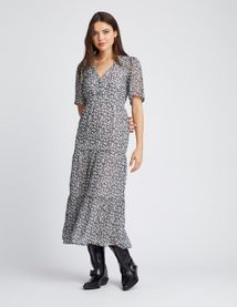 Robe longue imprimée