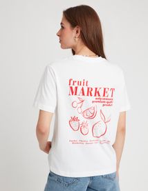 T-shirt imprimé devant/dos