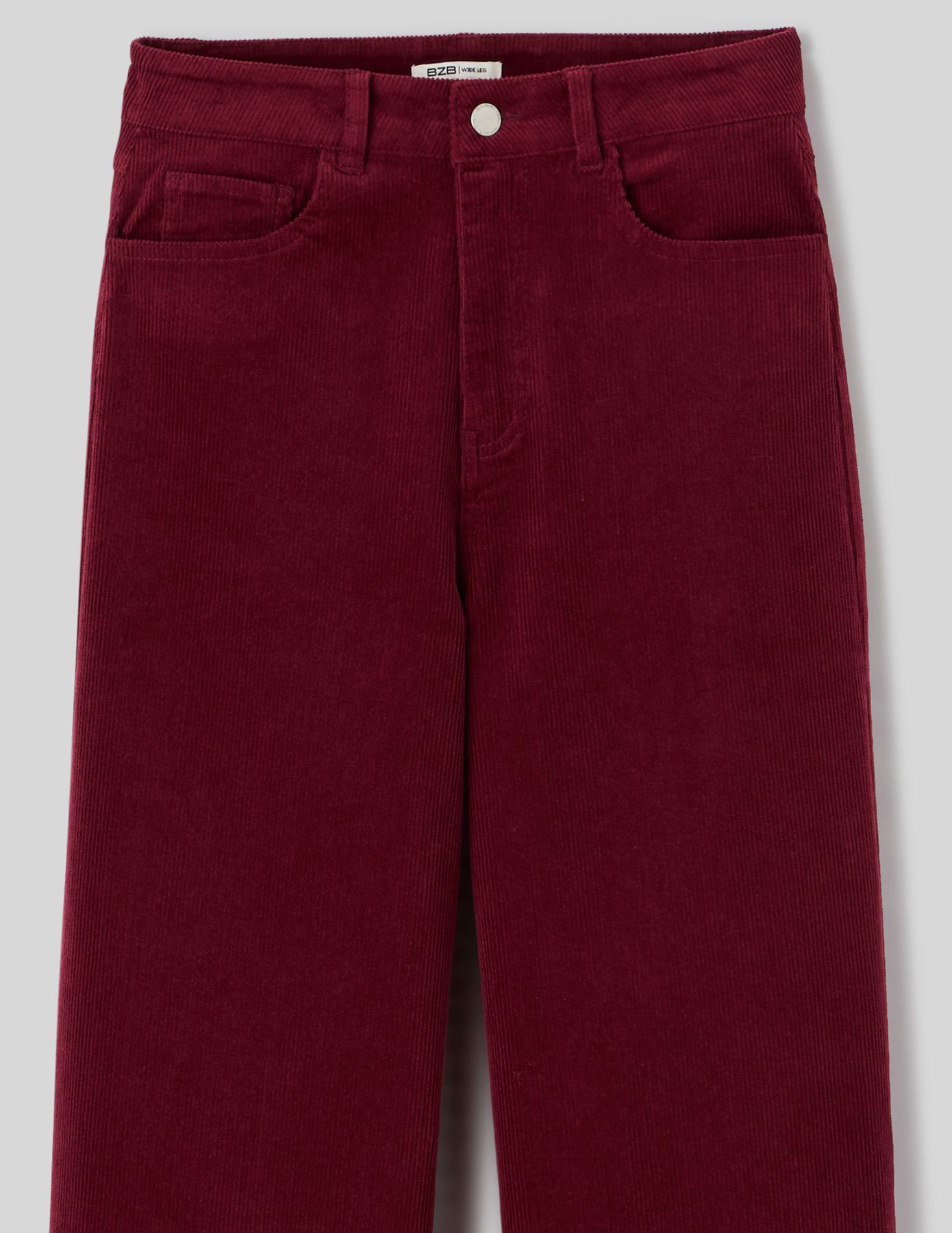Pantalon wide leg en velours