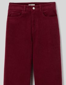 Pantalon wide leg en velours