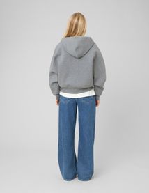 Sweat zipp&eacute; &agrave; capuche