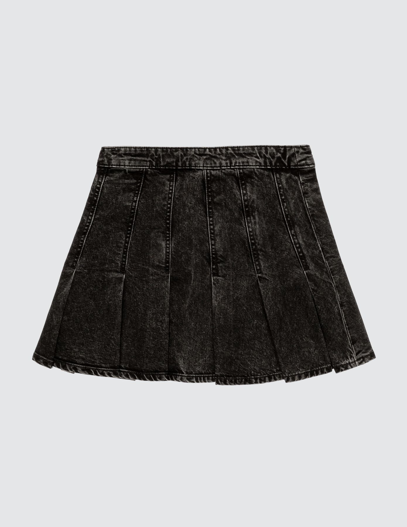 Jupe plissée en jean