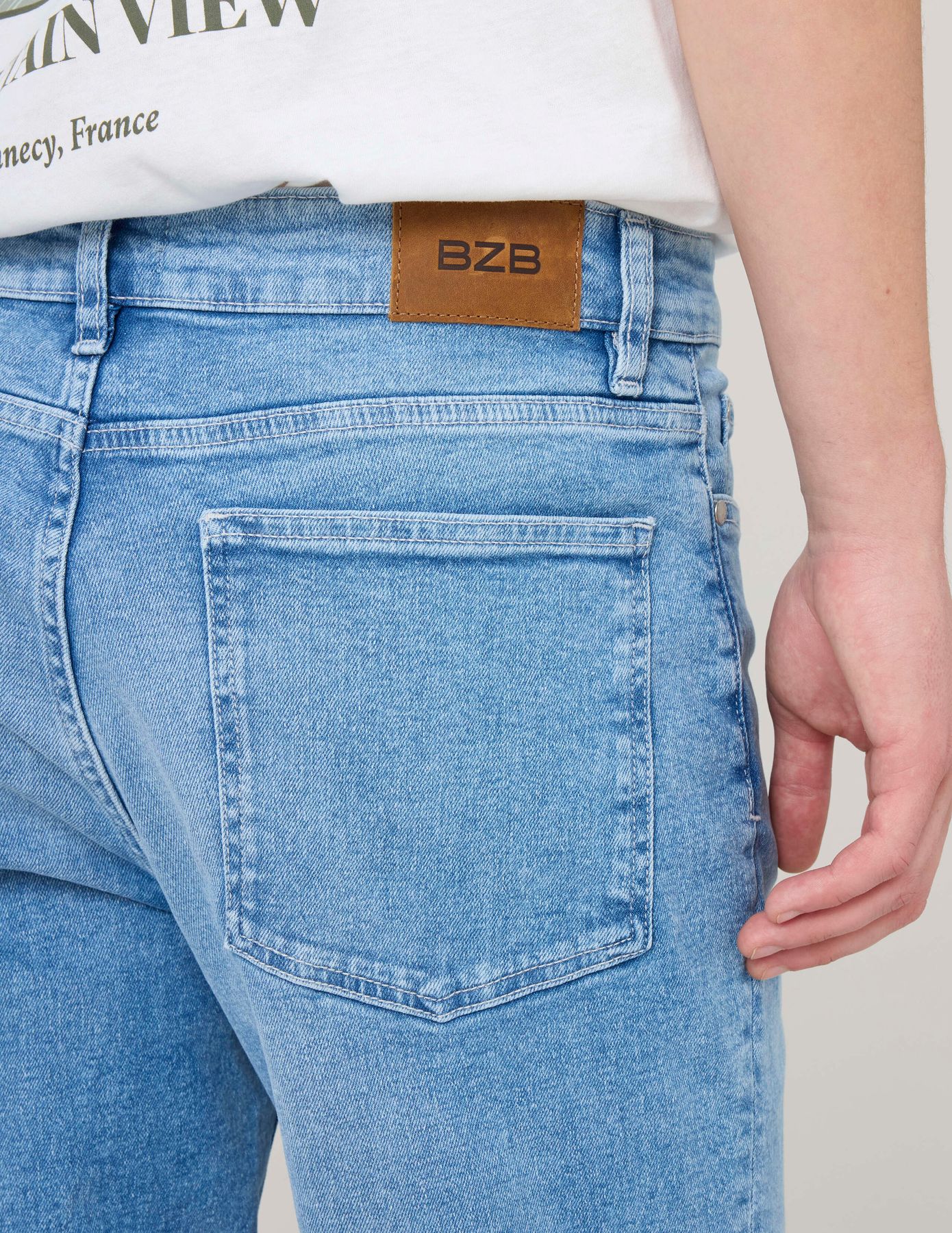 Jean slim triple stone