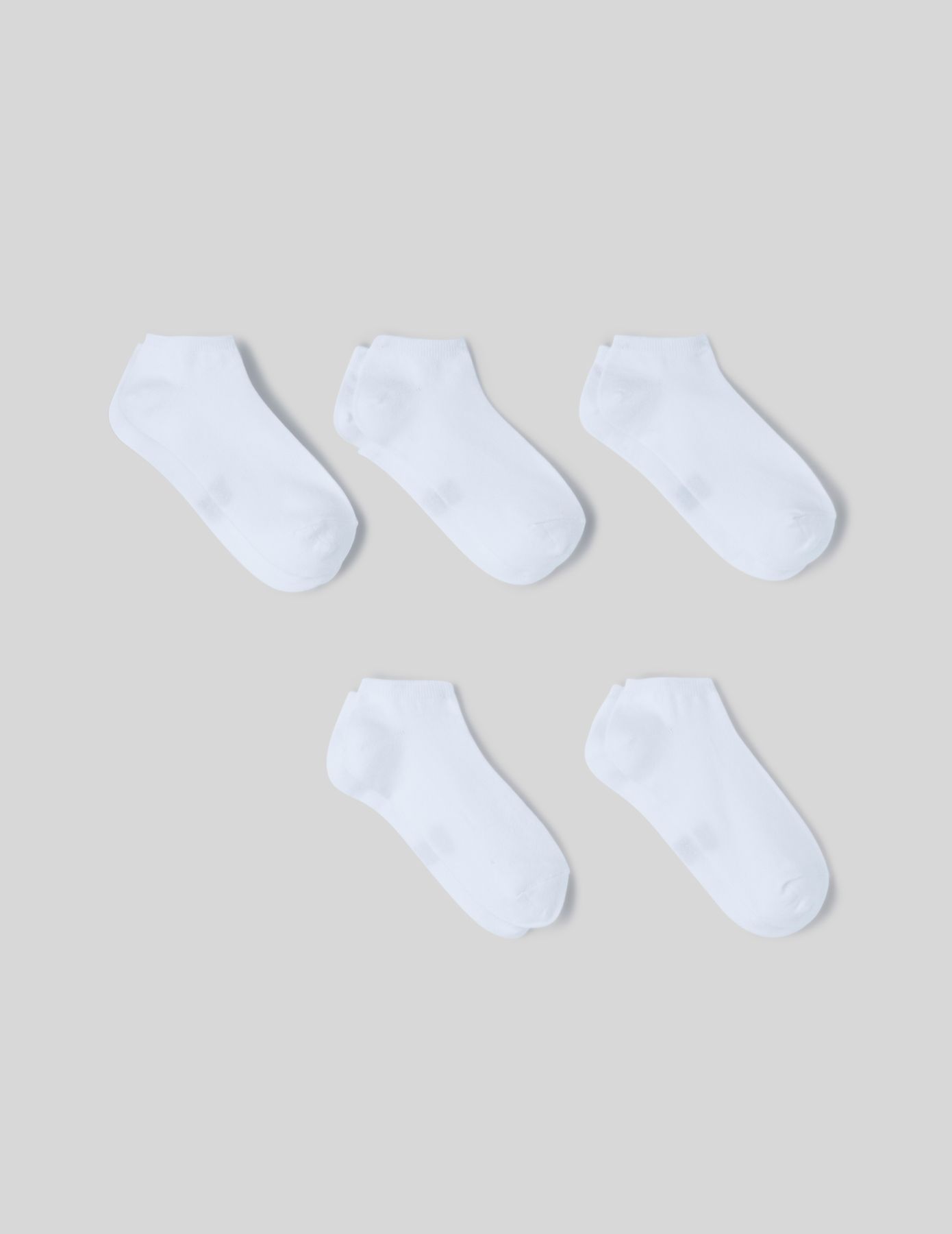 Lot de 5 paires de socquettes unies