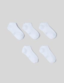 Lot de 5 paires de socquettes unies