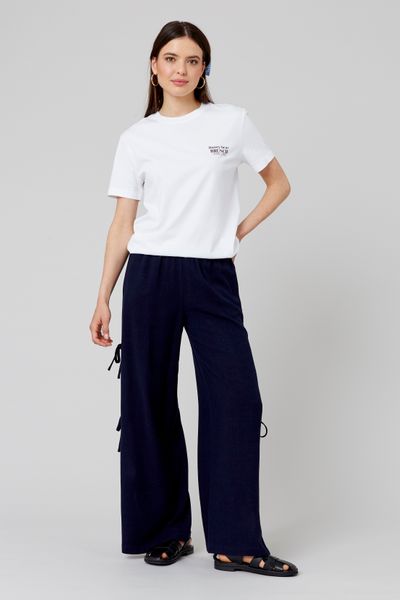Pantalon fluide avec noeuds