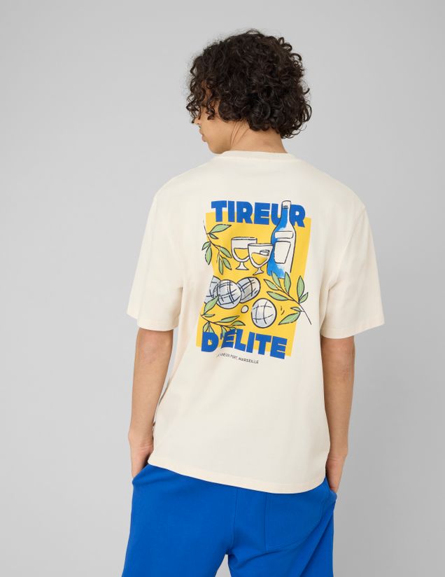 T-shirt imprim&eacute; devant/dos