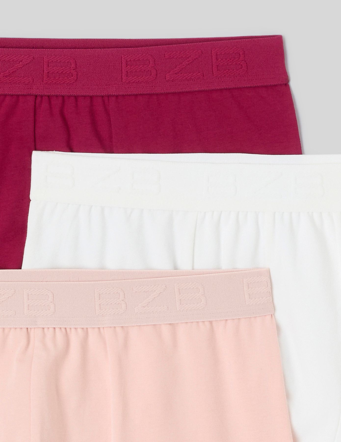 Lot de 3 boxers unis