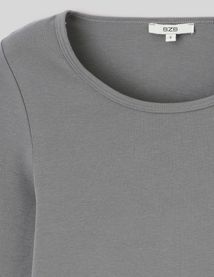 T-shirt manches longues c&ocirc;tel&eacute;