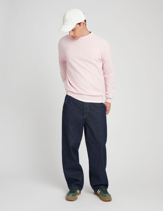 Pull matière fantaisie