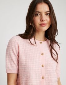Gilet manches courtes fantaisie