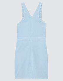 Robe en velours boutonnée