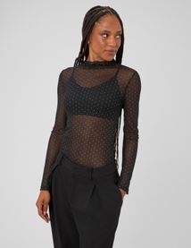 T-shirt r&eacute;sille strass