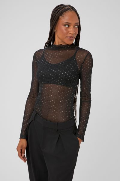 T-shirt r&eacute;sille strass
