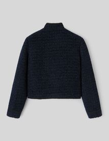 Veste tweed boutonn&eacute;e