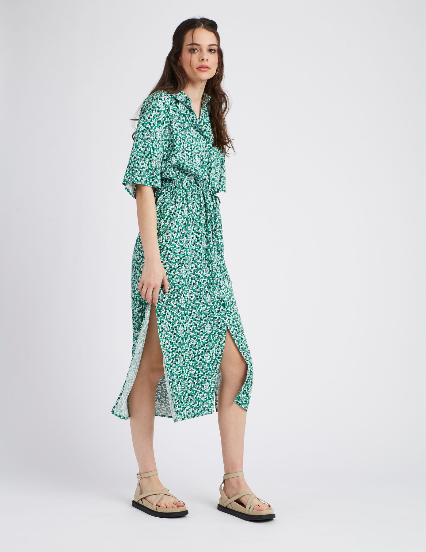 Robe longue imprimée