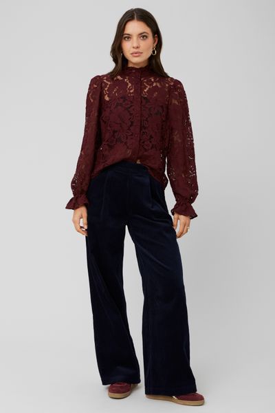 Pantalon velours pinces