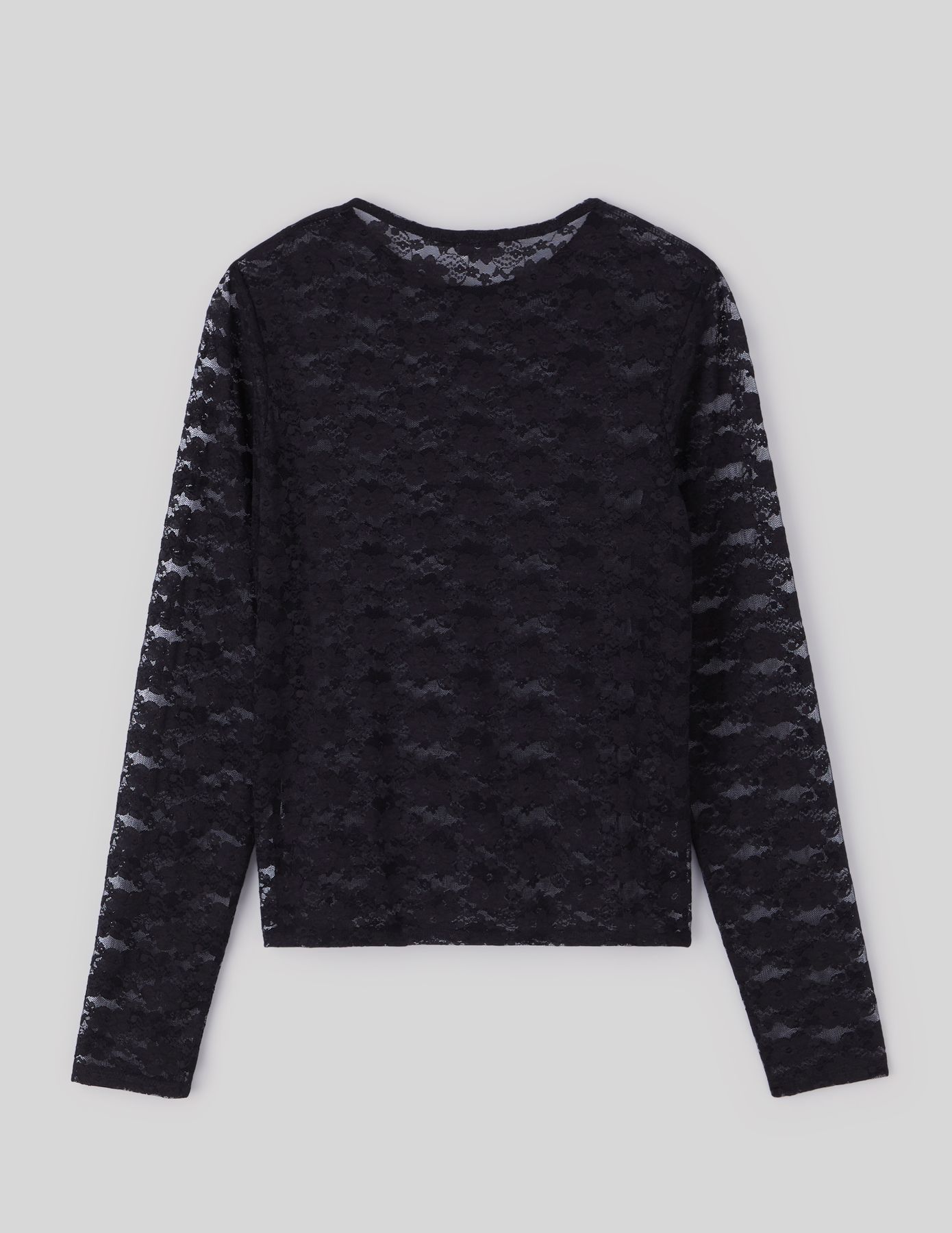 T-shirt dentelle manches longues