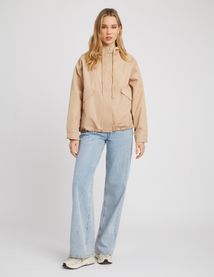 Blouson court à capuche