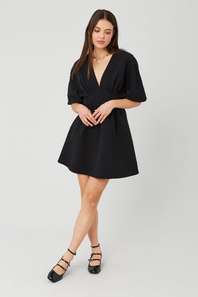 Robe courte jacquard