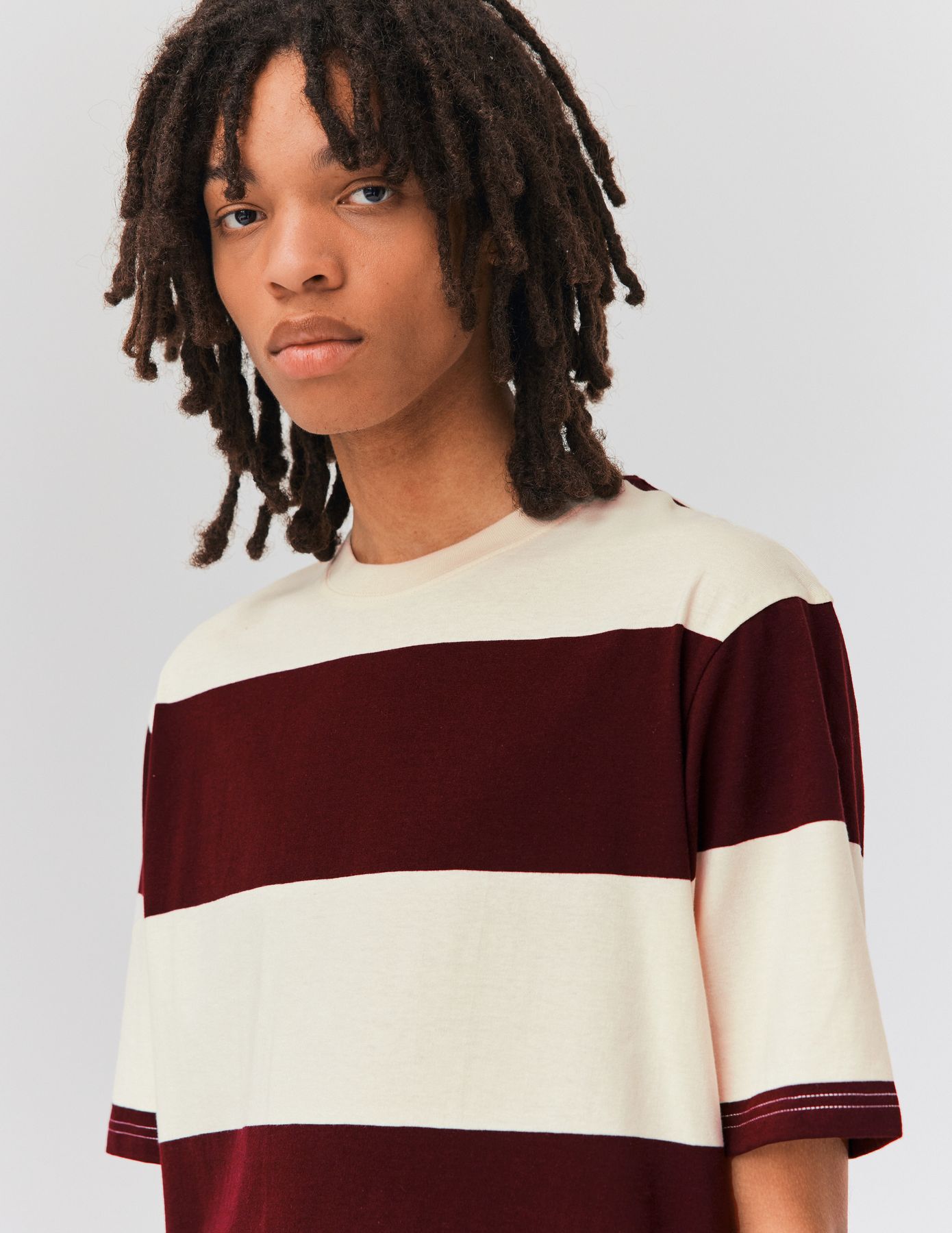 T-shirt maxi rayures