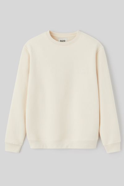 Sweat col rond brodé message