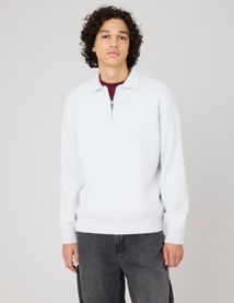 Pull col polo zippé