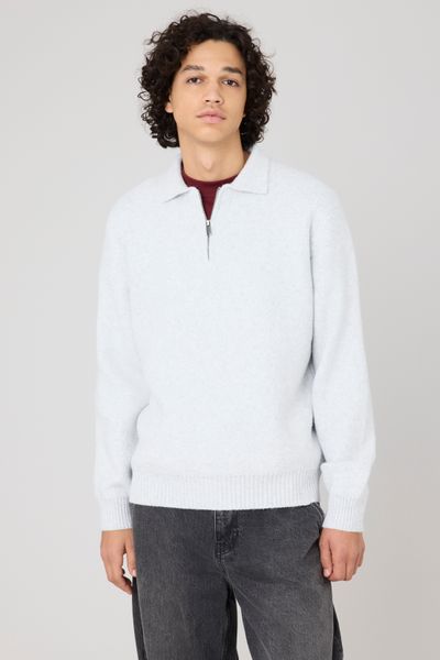 Pull col polo zippé