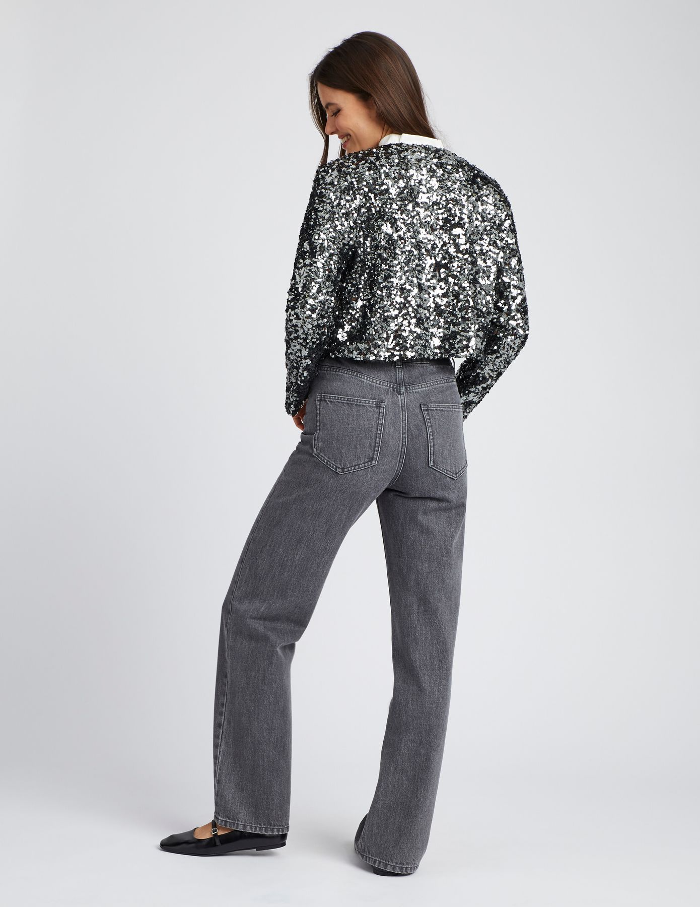Veste courte sequins