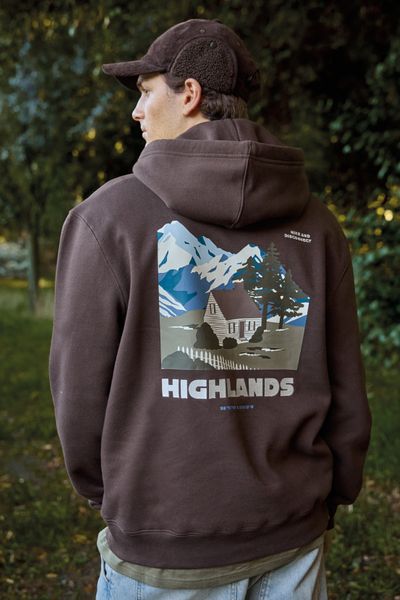 Sweat &agrave; capuche imprim&eacute; devant / dos