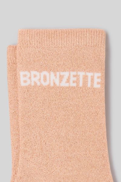 Chaussette unitaire wording lurex