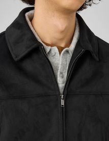 Veste zipp&eacute;e en su&eacute;dine