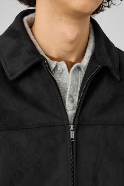 Veste zipp&eacute;e en su&eacute;dine