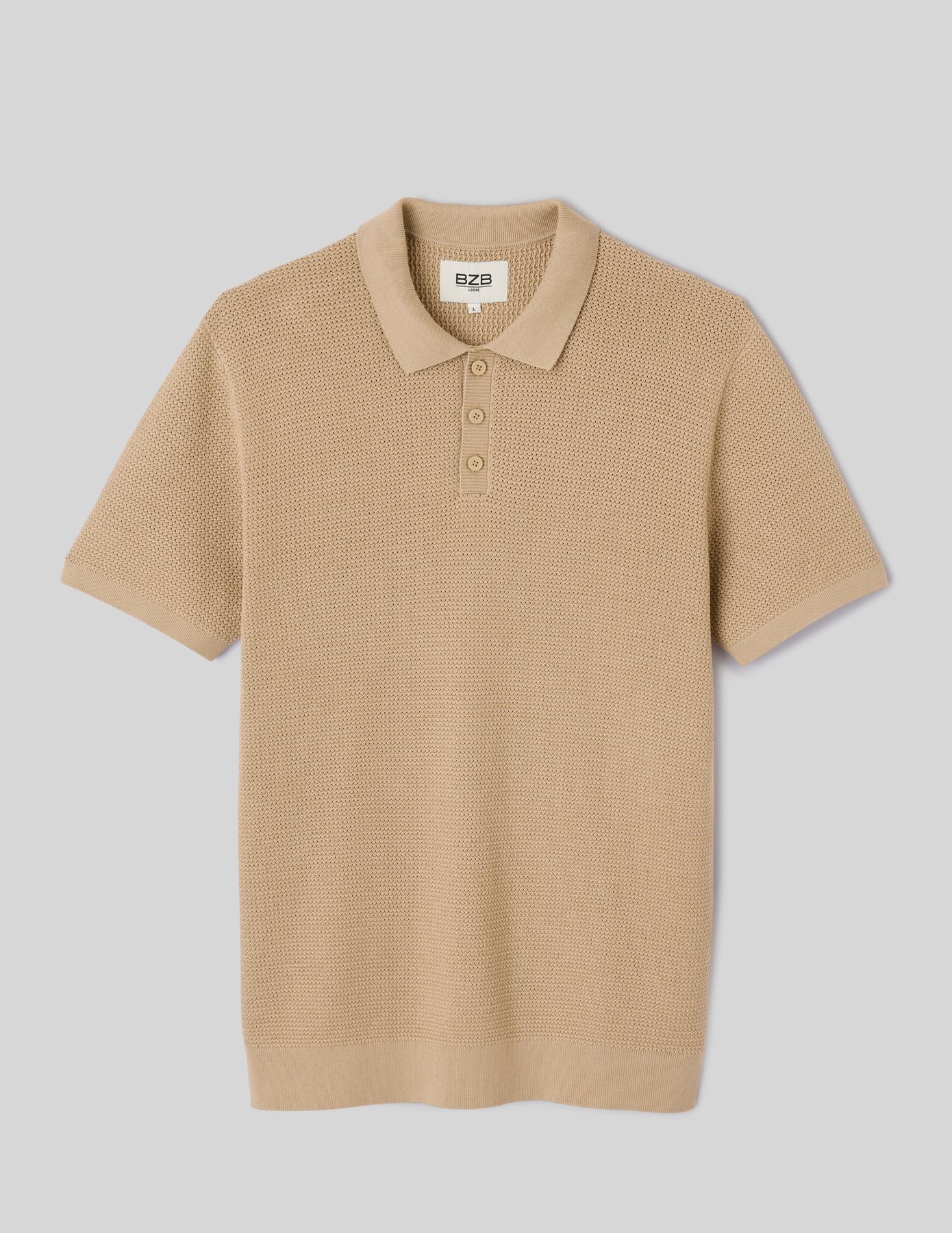 Polo maille fantaisie