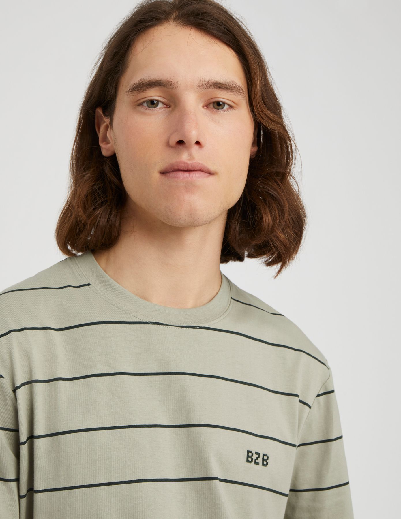 T-shirt oversize &agrave; rayures