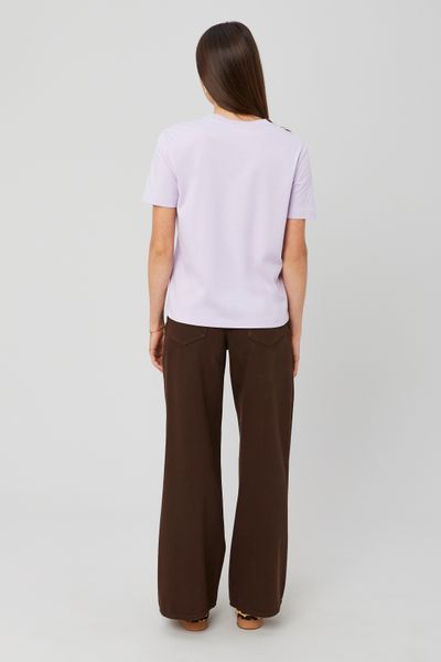 Jean wide leg marron