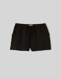 Short gaz de coton à paillettes