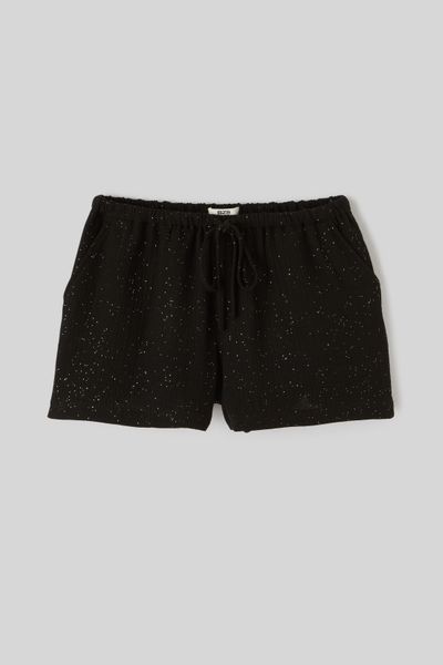 Short gaz de coton à paillettes