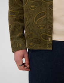 Chemise en velours imprim&eacute;e