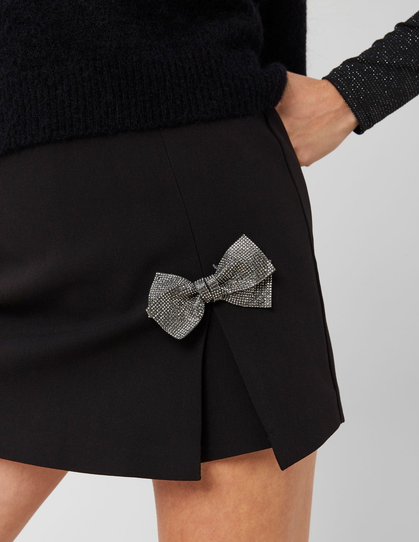 Jupe short portefeuille nœud