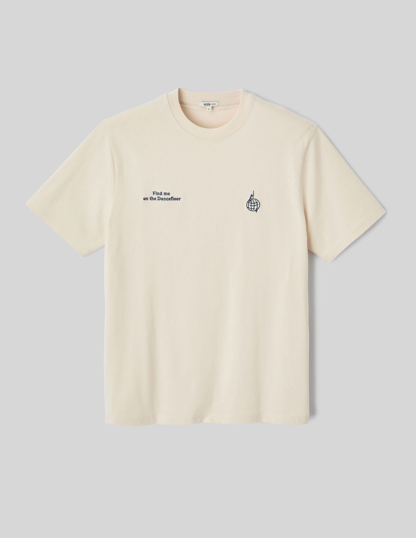 T-shirt broderie poitrine