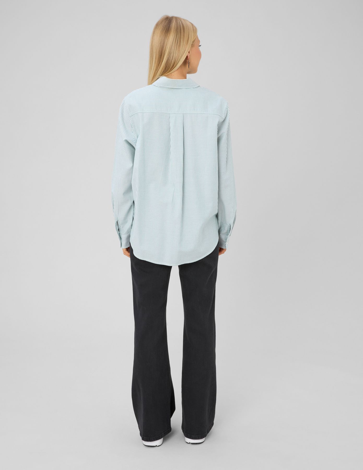 Chemise ray&eacute;e manches longues