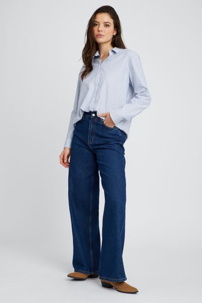 Chemise oxford rayée