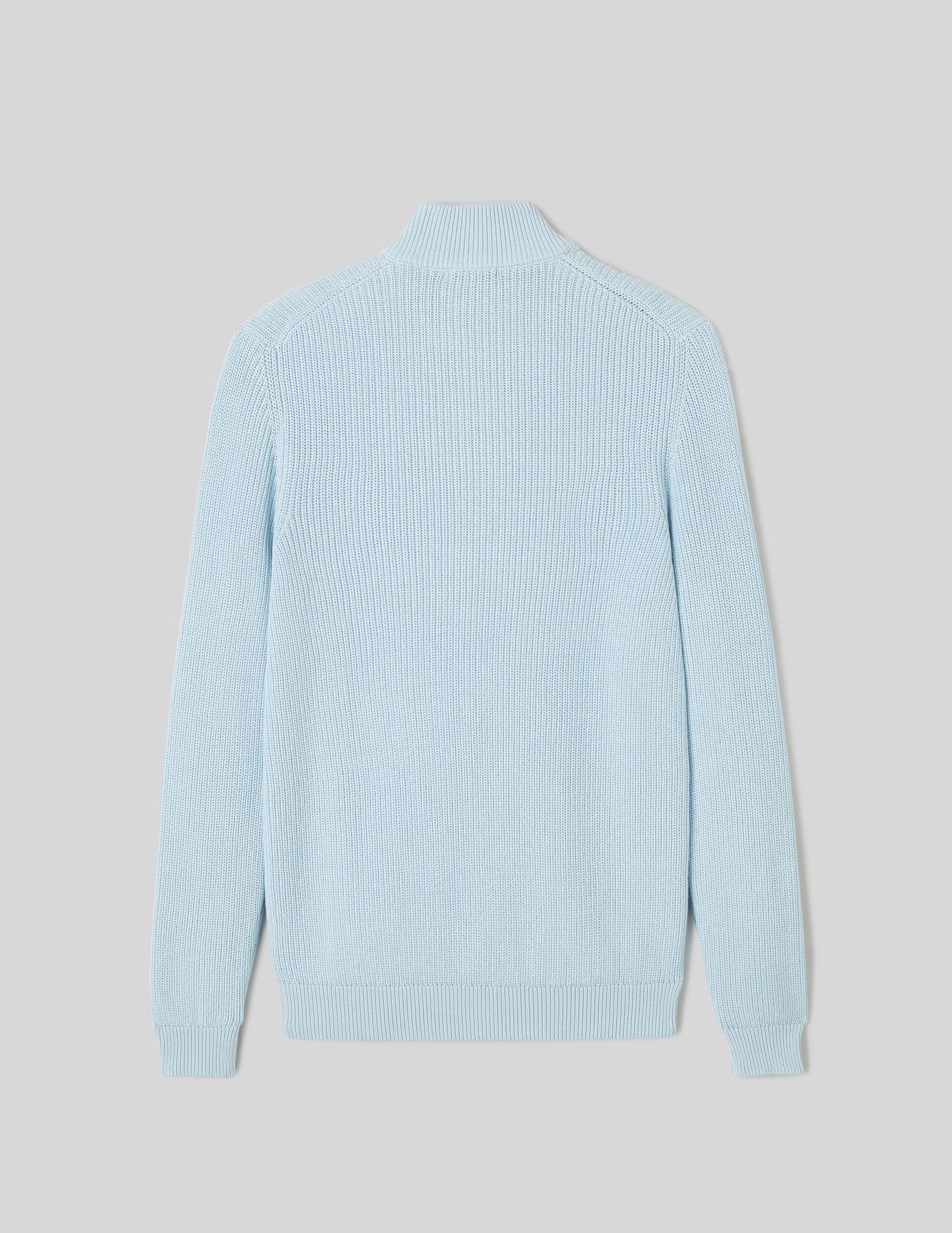 Pull avec col montant zippé