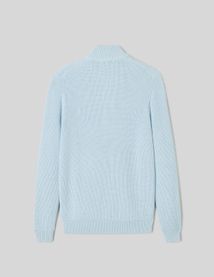 Pull avec col montant zippé