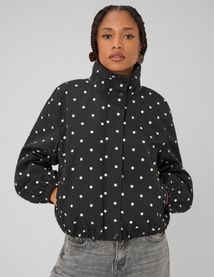 Blouson l&eacute;ger imprim&eacute; pois